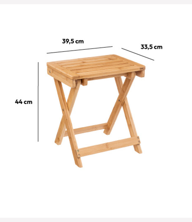 Foldable Stool - 39.5cm x 33.5cm x 44cm