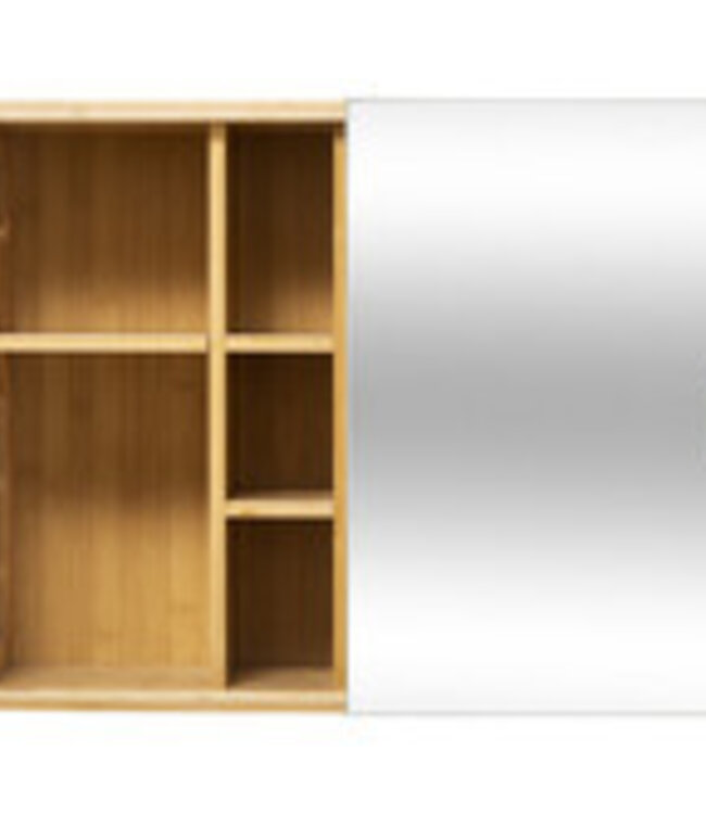 Sliding Cabinet with Mirror - 20cm x 54cm x 44.5cm