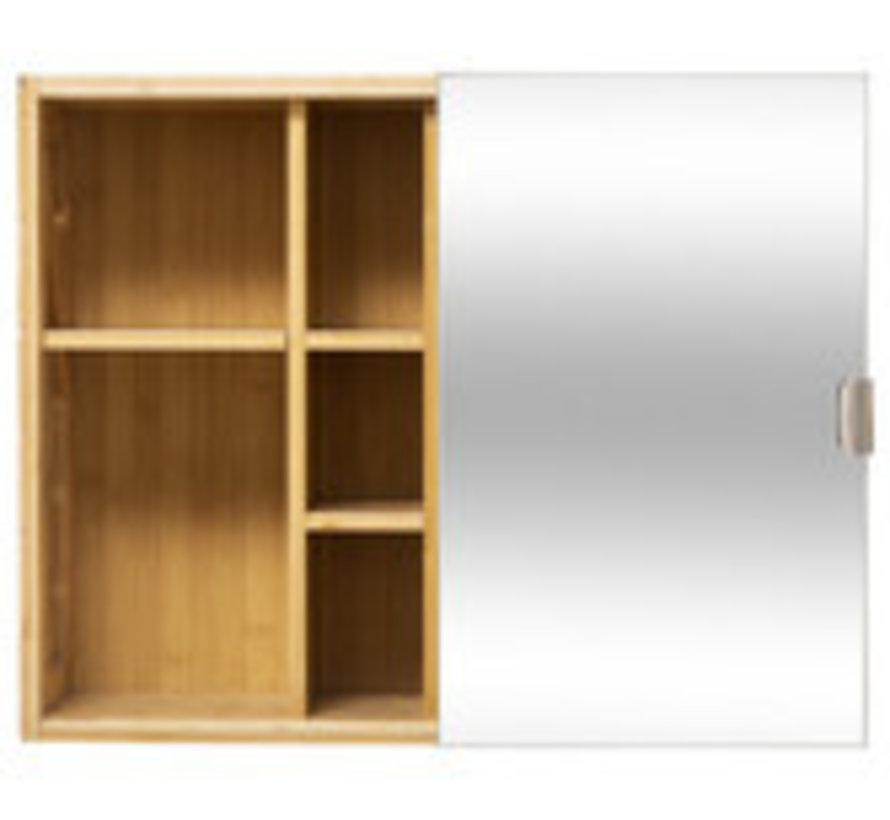 Sliding Cabinet with Mirror - 20cm x 54cm x 44.5cm
