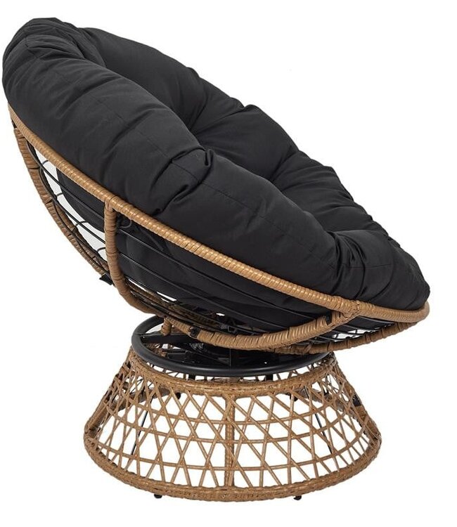 Draaistoel - Outdoor - Zwart - incl kussen