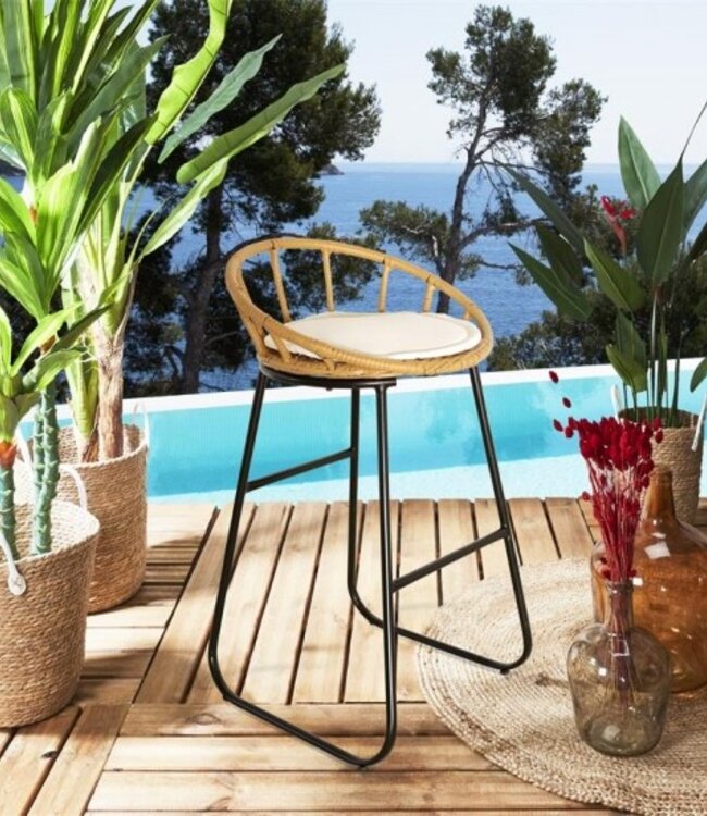 Bar stool - Braided - Natural