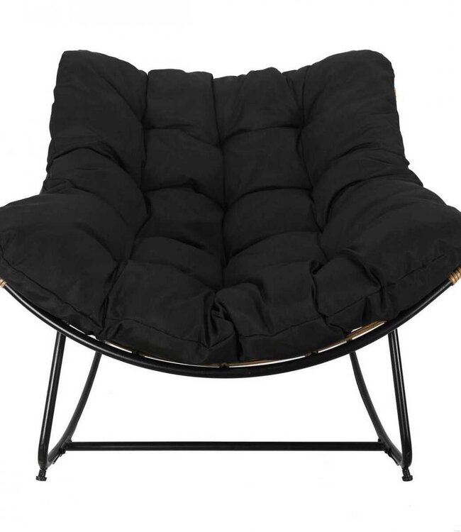 Loungestoel - Schommelstoel - Zwart
