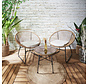 Salon de jardin - 2 chaises + 1 table