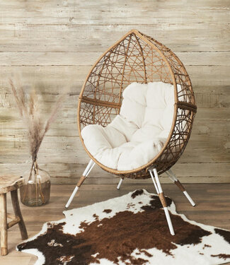 Home Deco Braided Relax Chair - Egg - Natural
