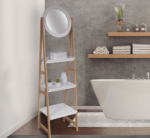 Home Deco Bathroom Shelf - With Mirror - Trendy