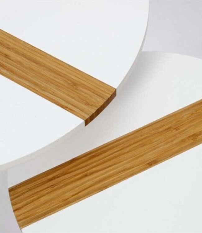 2x Nesttafeltjes - Bijzettafeltjes - Wit