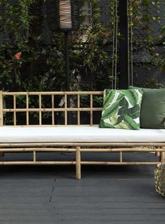 Decoclico Taman Garden bench made of natural bamboo - Including cushions