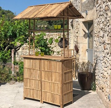 Decoclico Tropische Cocktailbar - Natuurlijk Bamboe