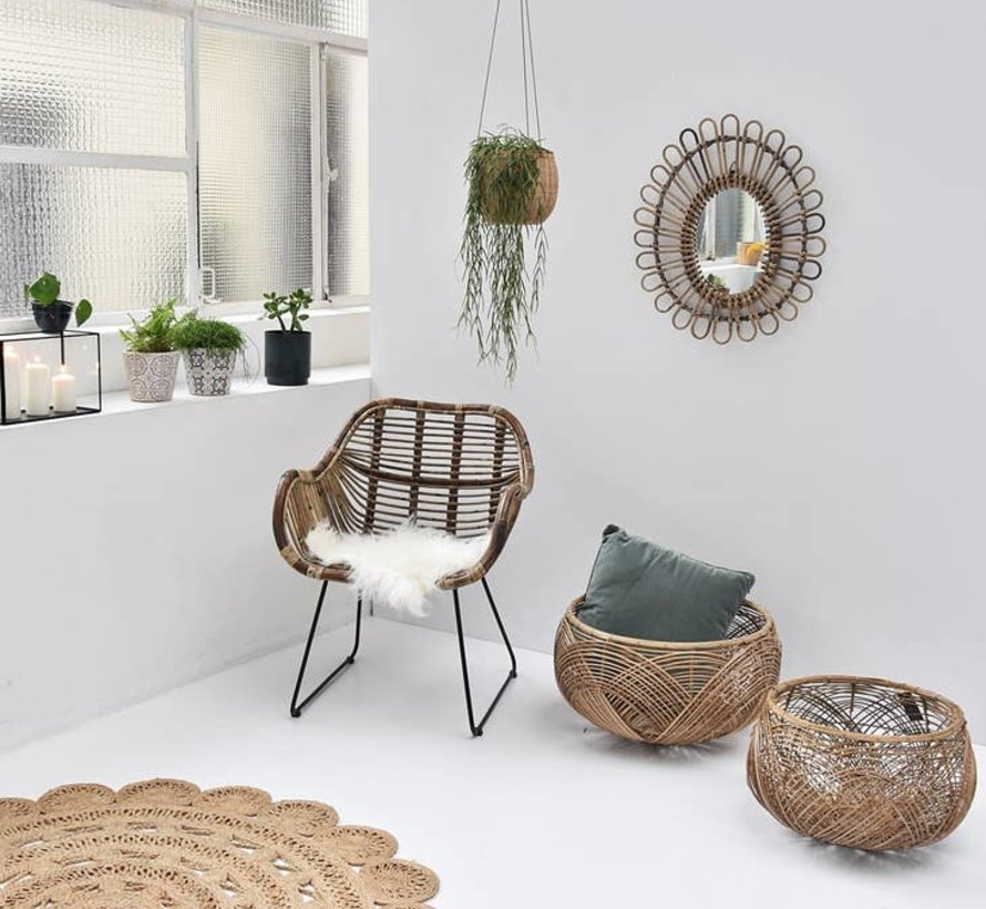 Dining chair - Rattan - Natural