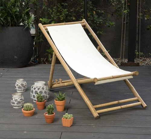 Decoclico Chaise Longue Chilienne - Bambou Naturel