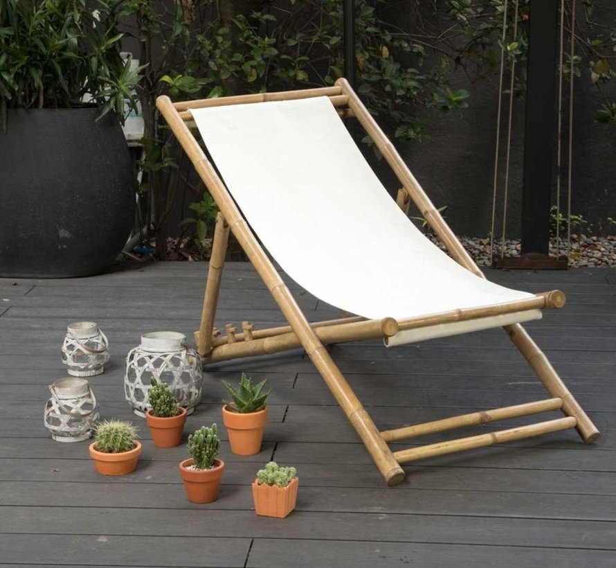 Chaise Longue Chilienne - Bambou Naturel