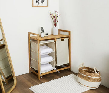 Home Deco Storage cabinet - 3 Shelves - Natural