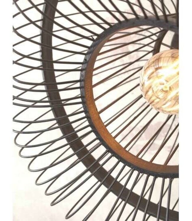 Wandlamp - Hokkaido - Textiel - Zwart - Good&Mojo