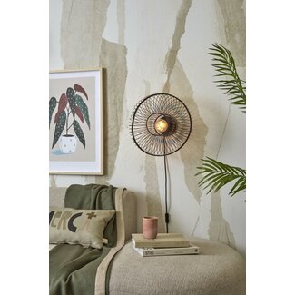 Good & Mojo Wall lamp - Hokkaido - Textile - Black