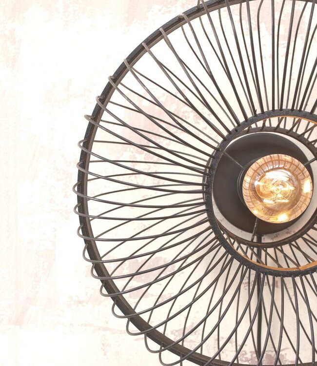 Wandlamp - Hokkaido - Textiel - Zwart - Good&Mojo