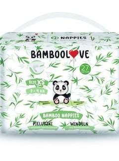 Bamboolove 3-Pack Bamboe Wegwerpluiers - Maat XS - 2-4 kg