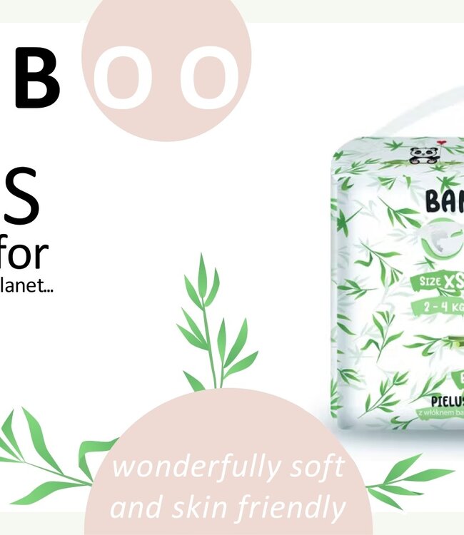 3-Pack Bamboo Disposable Diapers - Size L - 9-14 kg - BambooLove