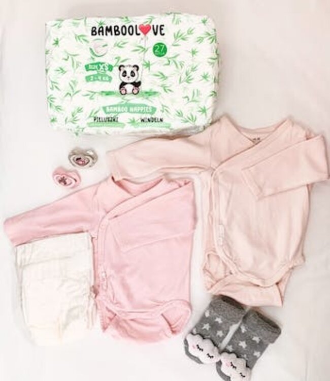 3-Pack Milieuvriendelijke Bamboe Luiers - Maat L 9-14 kg - Bamboolove