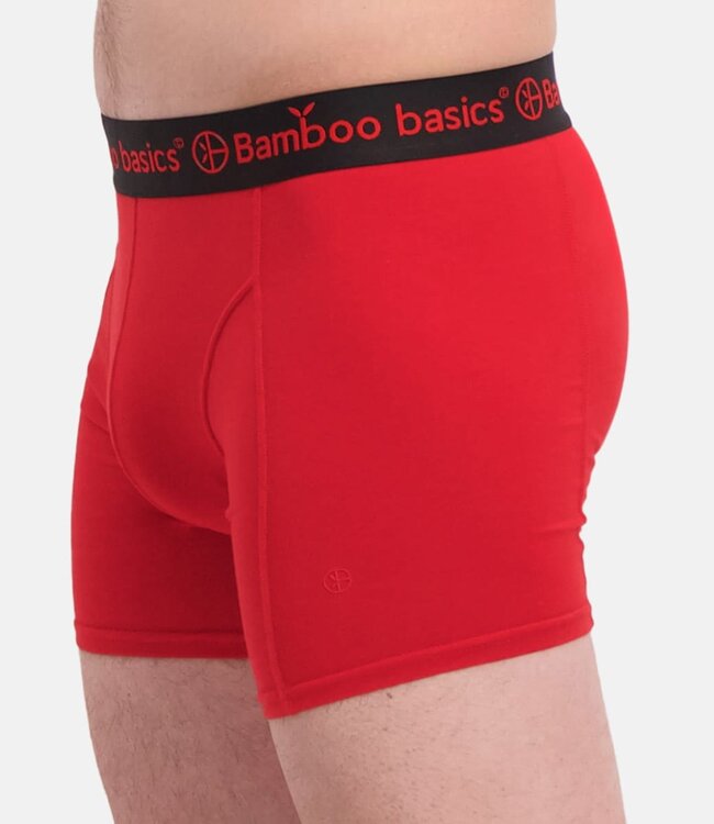Bamboo Basics Boxershorts Rico –  Grijs blauw Rood   - (3-Pack)