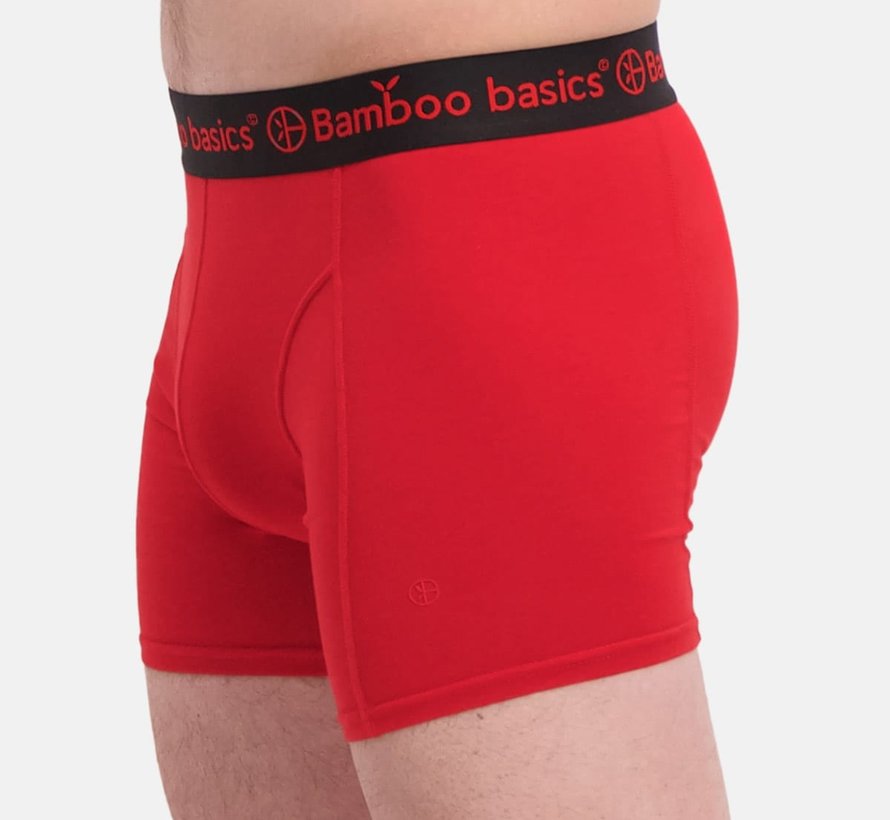 Bamboo Basics Boxershorts Rico –Grey bleu Red - (3-Pack)