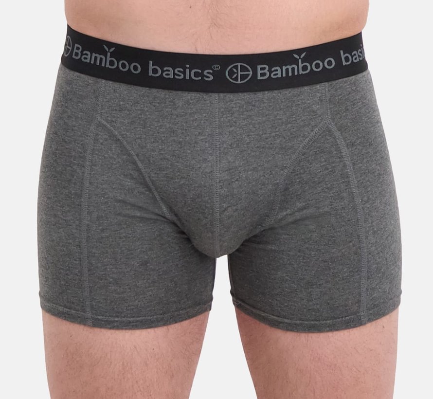 Bamboo Basics Boxershorts Rico - Gris Bleu Rouge - (Lot de 3)