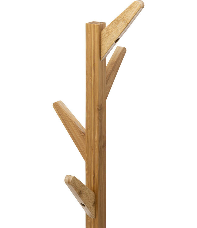 Bamboe Staande Kapstok - 4 Haken - 3 Opzetplanken