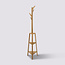  5Five Bamboo Standing Coat Rack - 4 Hooks - 3 Shelves