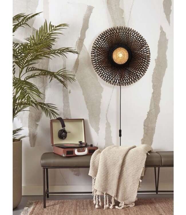 Wandlamp - Kalimantan - Zwart - Good&Mojo