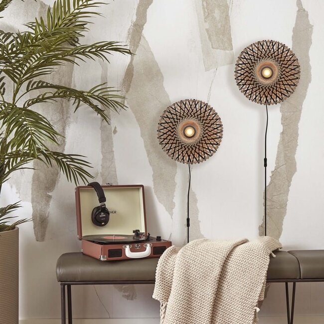 Wandlamp - Kalimantan - Zwart - Good&Mojo