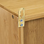 Double Mirror Cabinet - Adjustable Shelves - Natural