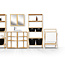 Double Mirror Cabinet - Adjustable Shelves - Natural