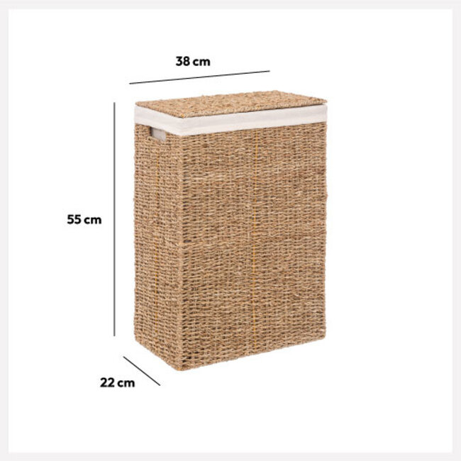 Grote Wasmand - 40L - Naturel  - Zeegras