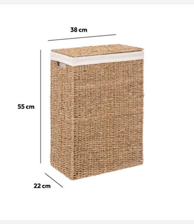 Grote Wasmand - 40L - Naturel  - Zeegras