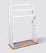 Staand Handdoekrek - 3 Armen - Wit