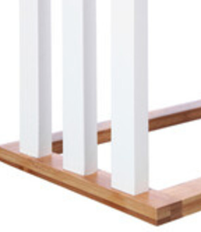 Standing Towel Rack - 3 Arms - White