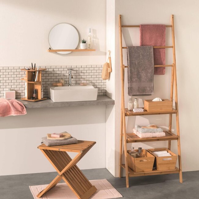 Modern towel board made of bamboo - Five