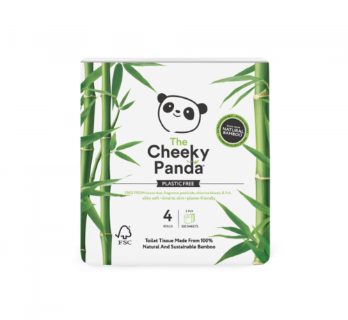 Cheeky Panda Bamboo Toilet Paper - 12 Rolls - 3 Layers - Vegan - Cheeky Panda