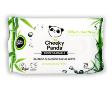 Cheeky Panda Lingettes humides - Lot de 5 - Eau purifiée à 99 %