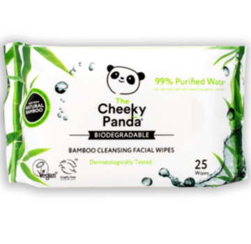 Cheeky Panda Lingettes humides - Lot de 5 - Eau purifiée à 99 %