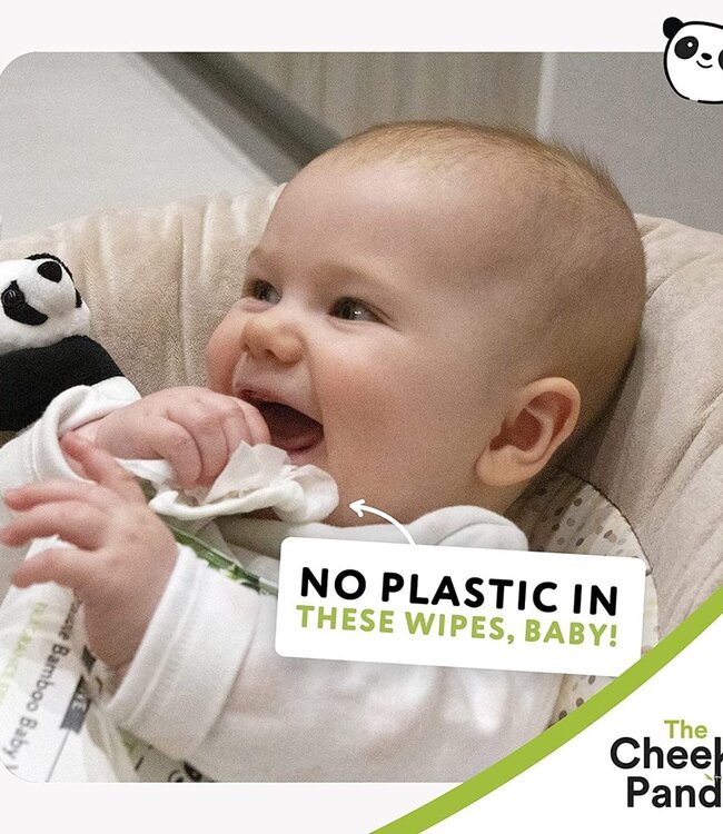 Bamboo Wet Baby Wipes - 6 Pack - 99% Purified Water - Cheeky Panda