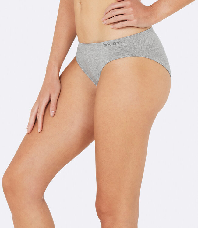 Bamboe Classic Bikinislip - 2 Stuks - Dames - Grijs - Boody