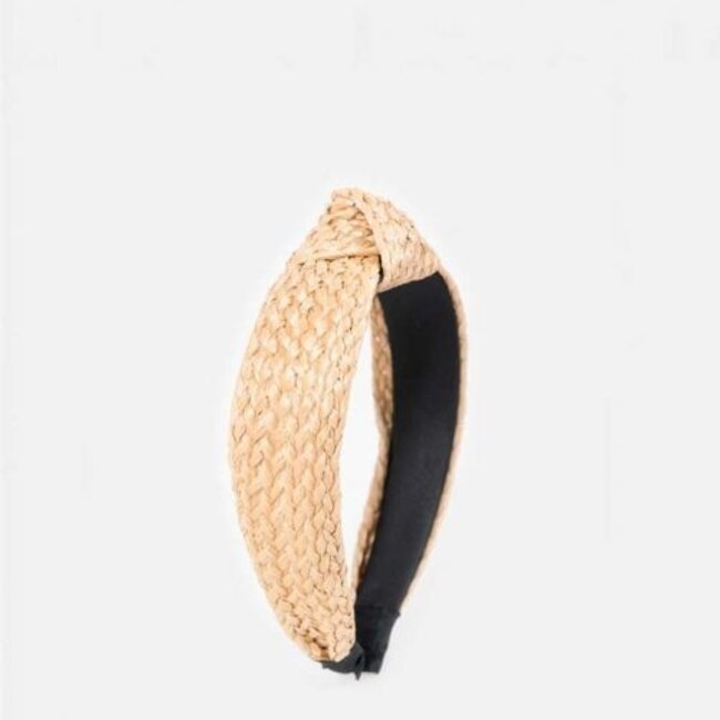 Wicker Headband - Turban - Beige