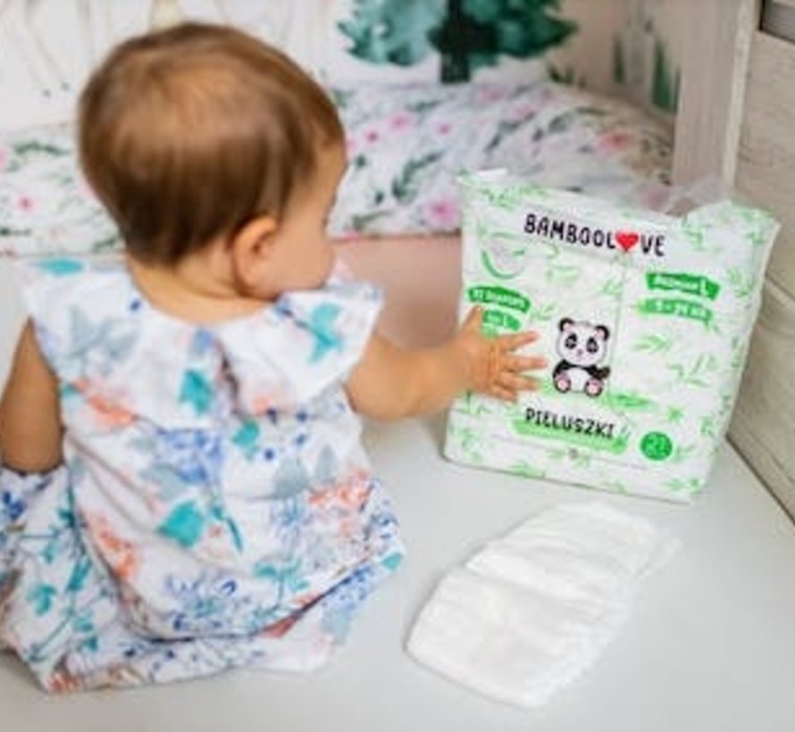 3-Pack Bamboo Disposable Diapers - Size L - 9-14 kg - BambooLove