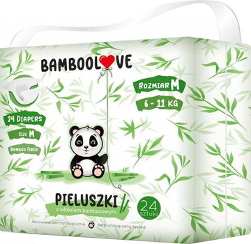 Bamboolove 3-Pack Bamboe Wegwerpluiers - 72 Stuks  Maat M - 6-11 kg