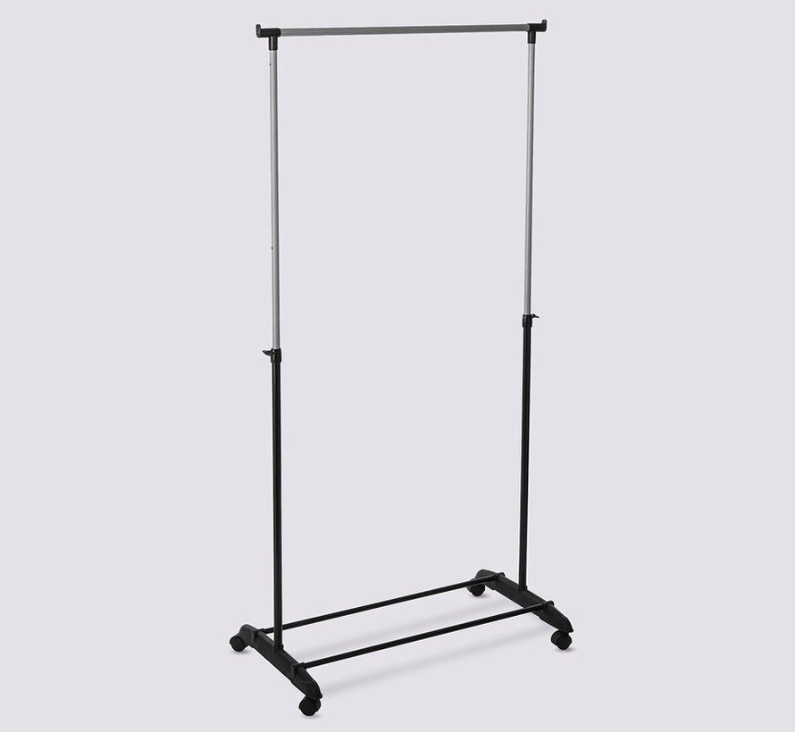 Adjustable Clothes Rack on Wheels - Black - Five