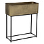 Set van 2 goudkleurige plantenbakken - Hoogte 51 cm - Stijlvol en praktisch - Atmosphera