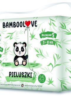 Bamboolove 3-Pack Bamboe Wegwerpluiers - Maat S - 3-7 kg