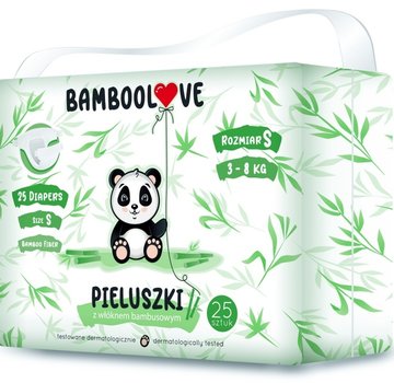 Bamboolove 3-Pack Bamboo Disposable Diapers - Size S - 3-8 kg