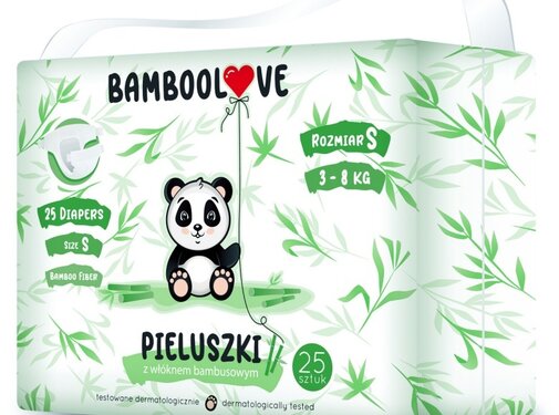 Bamboolove 3-Pack Bamboo Disposable Diapers - Size S - 3-8 kg