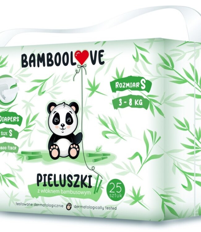 3-Pack Bamboe Wegwerpluiers - 75 stuks - Maat S - 3-8 kg - BambooLove"